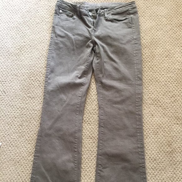 Loomstate Kharma Olive Organic Cotton Bootcut Jeans Size 27 - Picture 1 of 8